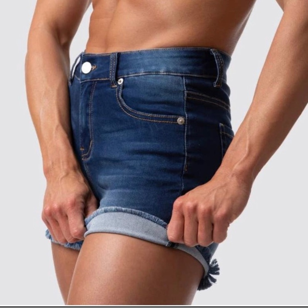 Born Primitive Small Denim Stretch Shorts